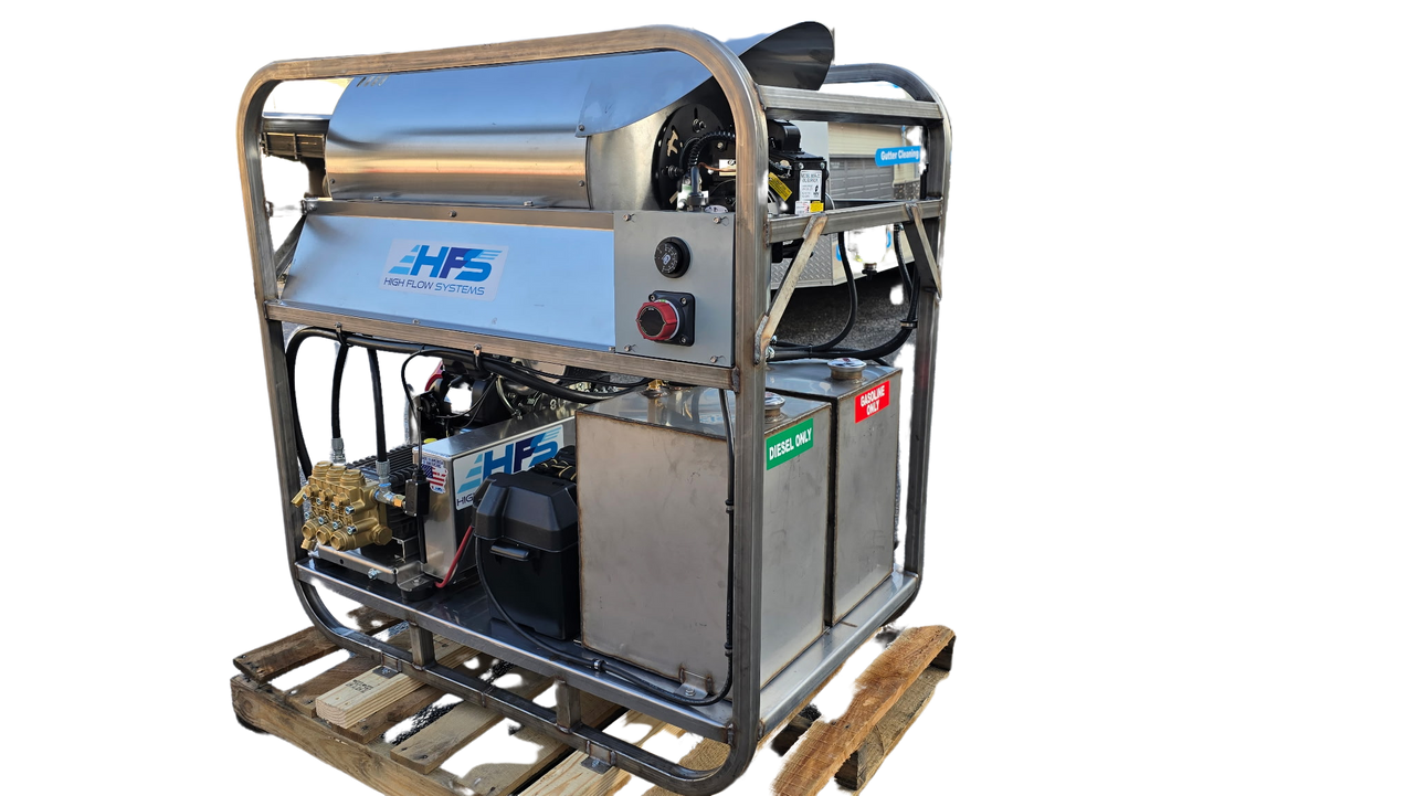 HFS True 100 GX690 8 GPM Stainless Hot Water Pressure Washer