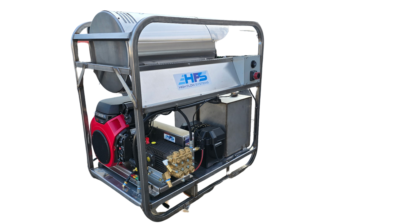 HFS True 100 GX690 8 GPM Stainless Hot Water Pressure Washer