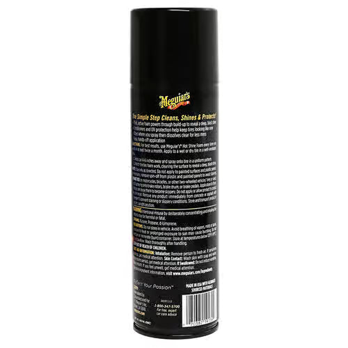 Meguiars G13919 Hot Shine Tire Foam 19 oz. Spray Foam - 6 Per Case