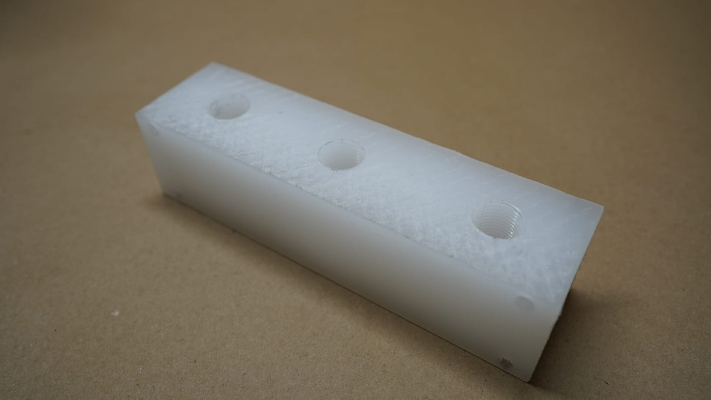 White Poly Manifold Mixing Block
