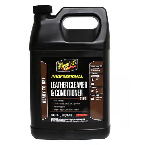 Meguiars D18001 Leather Cleaner and Conditioner - 1 Gallon