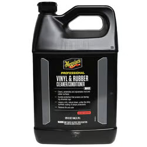Meguiars M4001 Mirror Glaze Vinyl And Rubber Cleaner and Conditioner - 1 Gallon