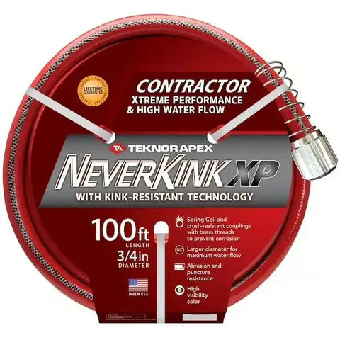 Neverkink Contractors Garden Hose 100' 3/4"