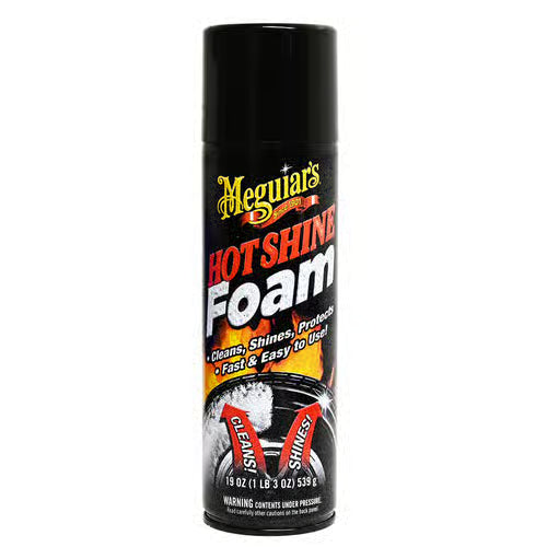 Meguiars G13919 Hot Shine Tire Foam 19 oz. Spray Foam - 6 Per Case