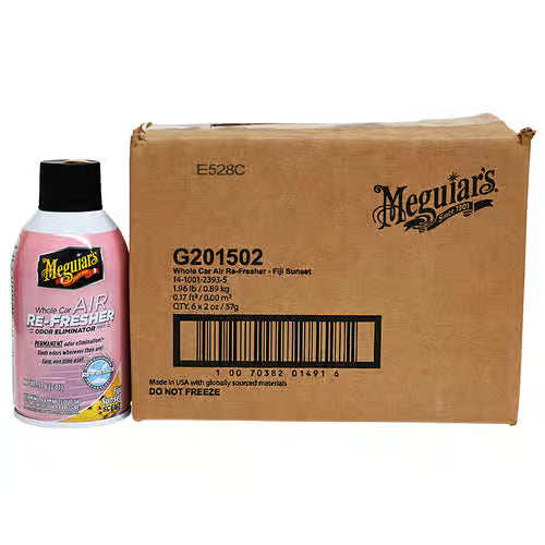 Meguiars G201502 Fiji Sunset Whole Car Air Re-Fresher Odor Eliminator 2 Oz. - 6 Per Case