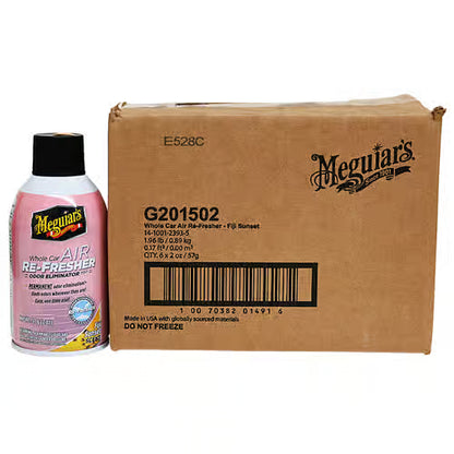 Meguiars G201502 Fiji Sunset Whole Car Air Re-Fresher Odor Eliminator 2 Oz. - 6 Per Case