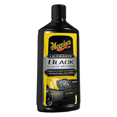 Meguiar's G15816 Ultimate Black Plastic Restorer - 16oz, 6 Per Case
