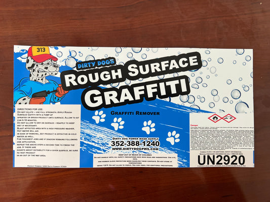 Pump-Up Sprayer Label - Rough Surface Graffiti